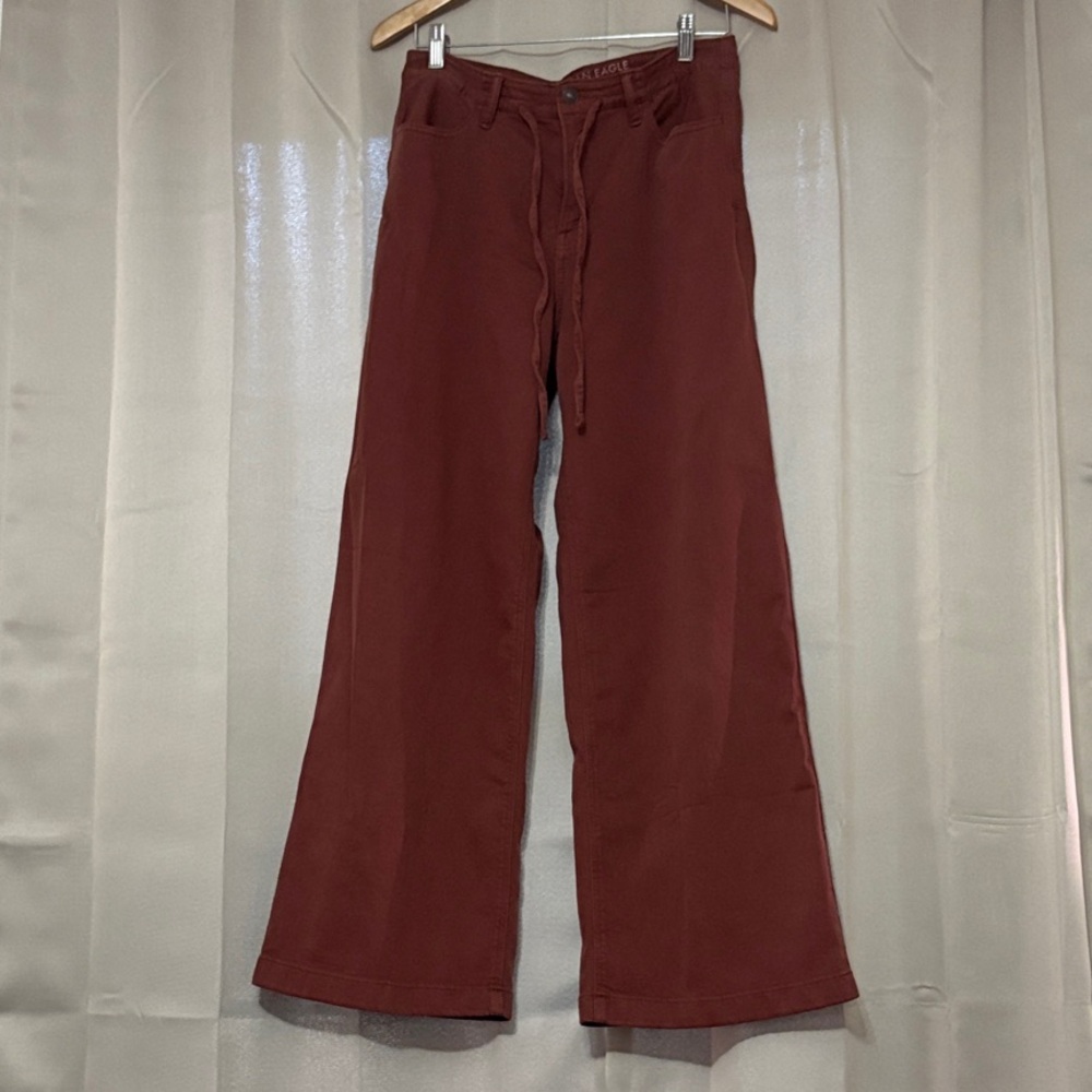 AE Dreamy Drape Stretch Low-Rise Ultra Wide-Leg Pant